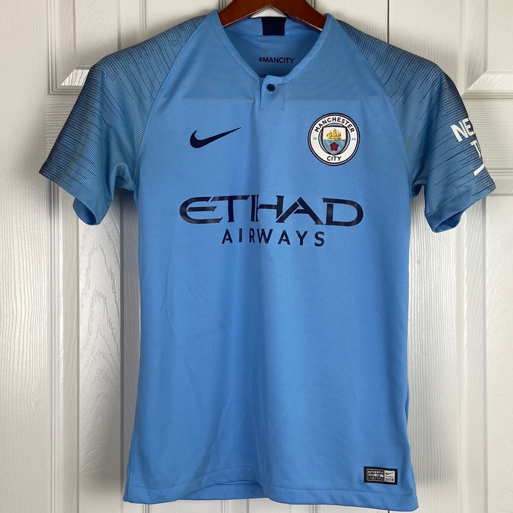 Nike Dri Fit Manchester City 2018 Champions jersey Soccer Football Mens S
